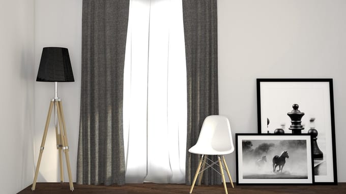Larson - Luxe geweven blackout gordijn - met ringen - 1.5m x 2.5m - Lichtgrijs