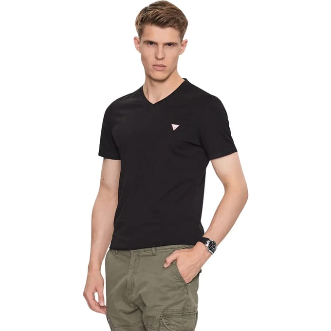 T-shirt met V-hals Guess Core