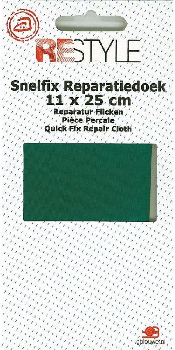 Restyle Strijkbaar Reparatiedoek Groen - 11 x 36 cm