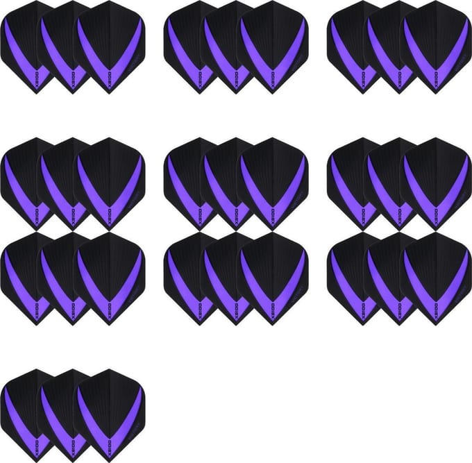 10 sets (30 stuks) Super Sterke – Paarse - Vista-X – darts flights –