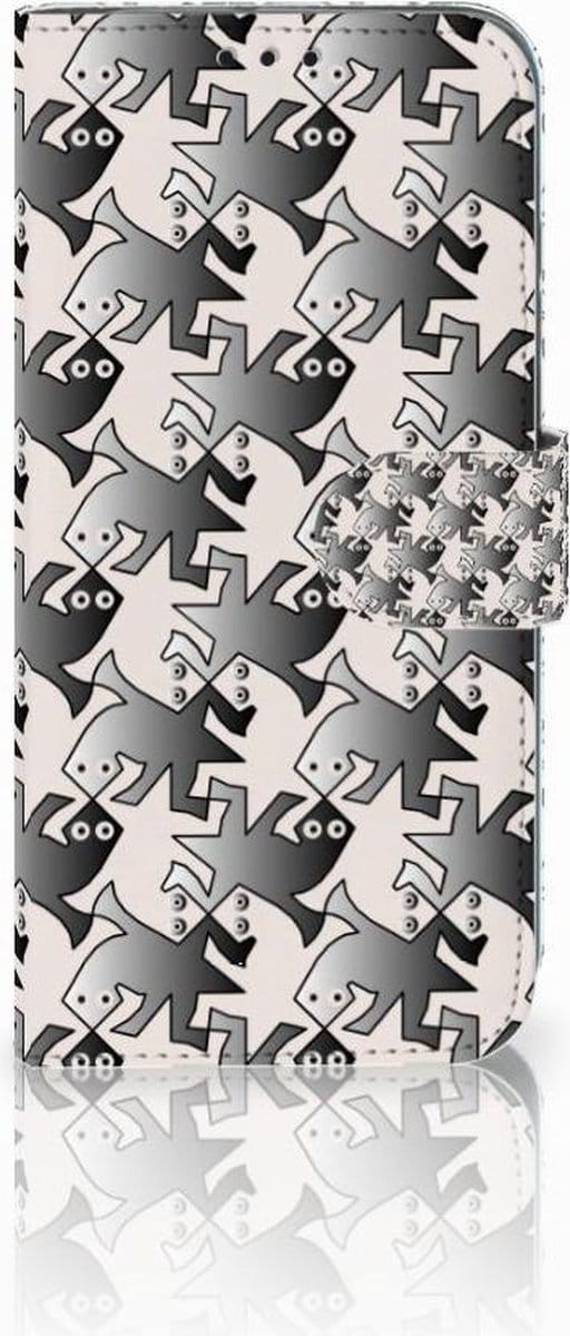 Honor 10 Lite Telefoonhoesje met Pasjes Salamander Grey