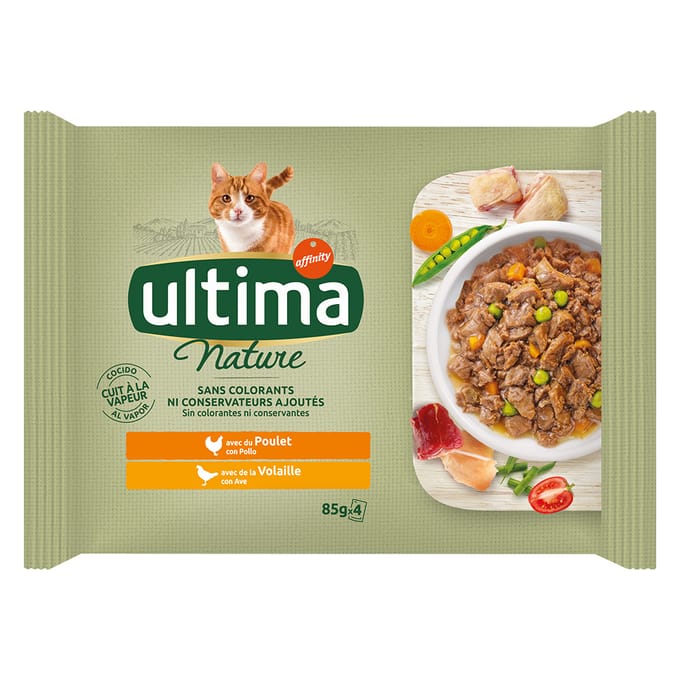 Ultima Cat Nature 12 x 85 g - Gevogelte