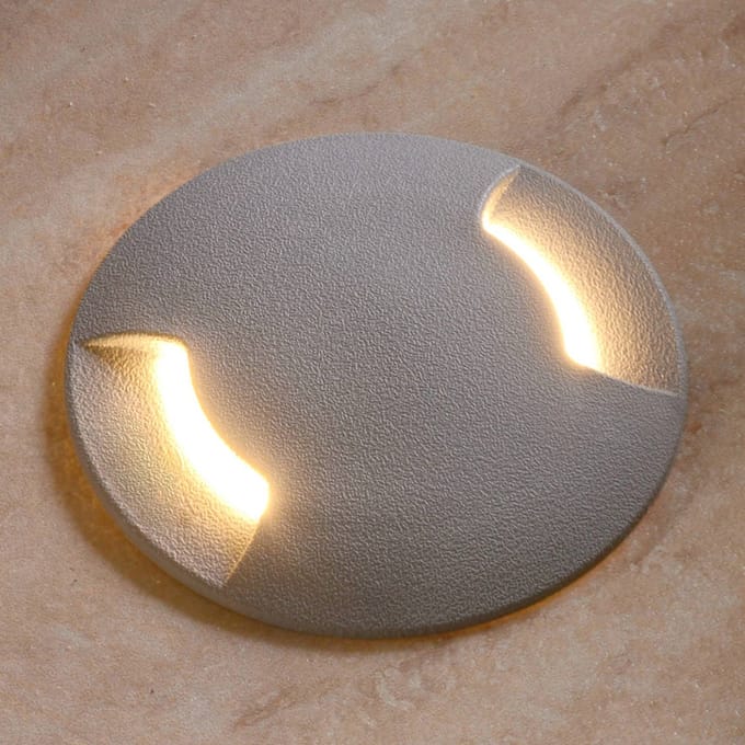 Fumagalli LED grondspot inbouwlamp Ceci 120-2L grijs CCT