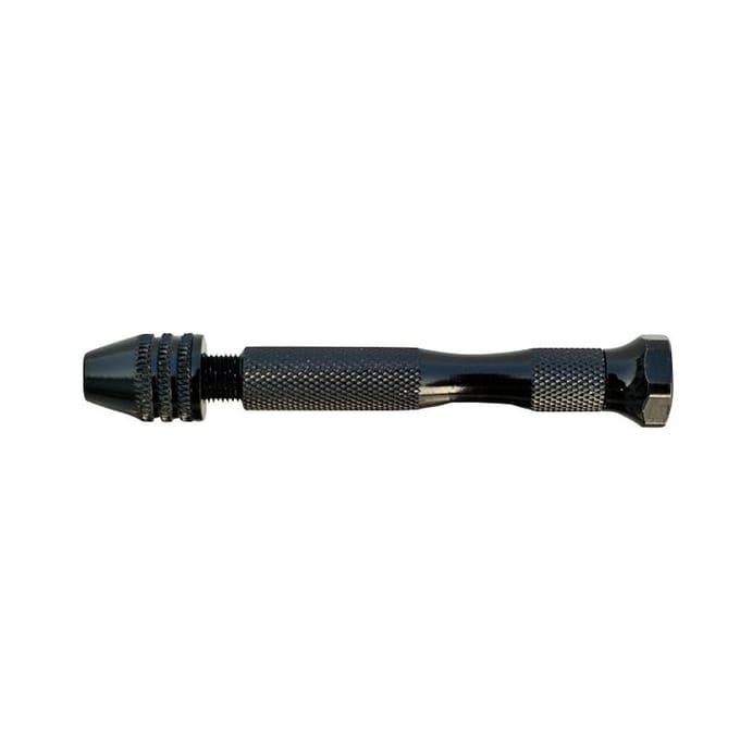 Perceuse hélicoïdale, perceuse à main, trou de perçage, alliage d'aluminium, Mini Micro perceuse à main en aluminium avec mandrin hélicoïdal Hand twist drill+10pcs tw