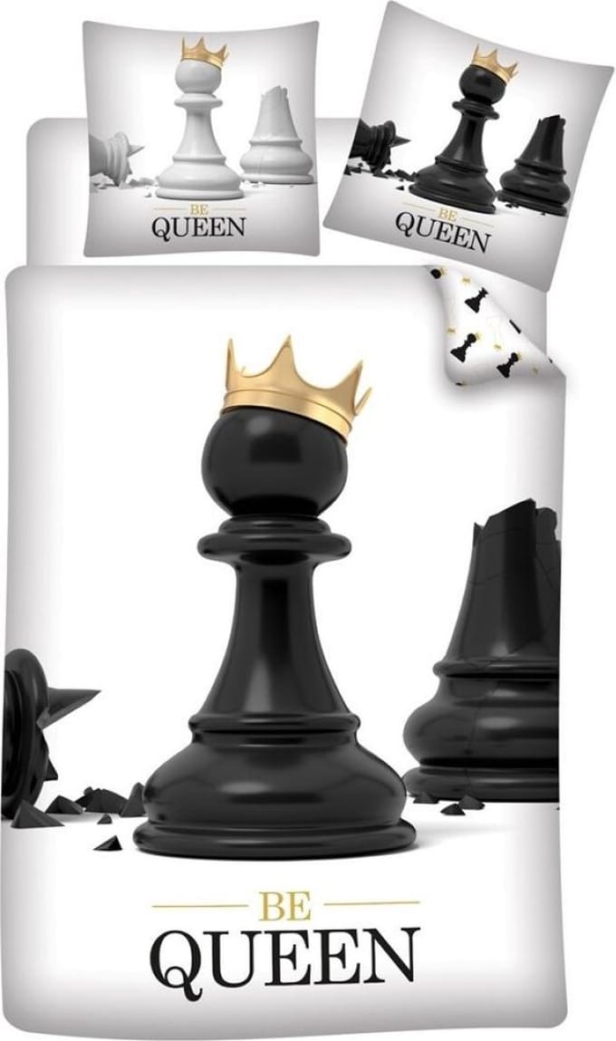 Aymax Dekbedovertrek Be Queen - Eenpersoons - 140 x 200 cm - Polyester
