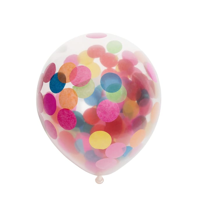 Globos Confetti Balloons Paper Confetti Mix 30cm 6 pcs.