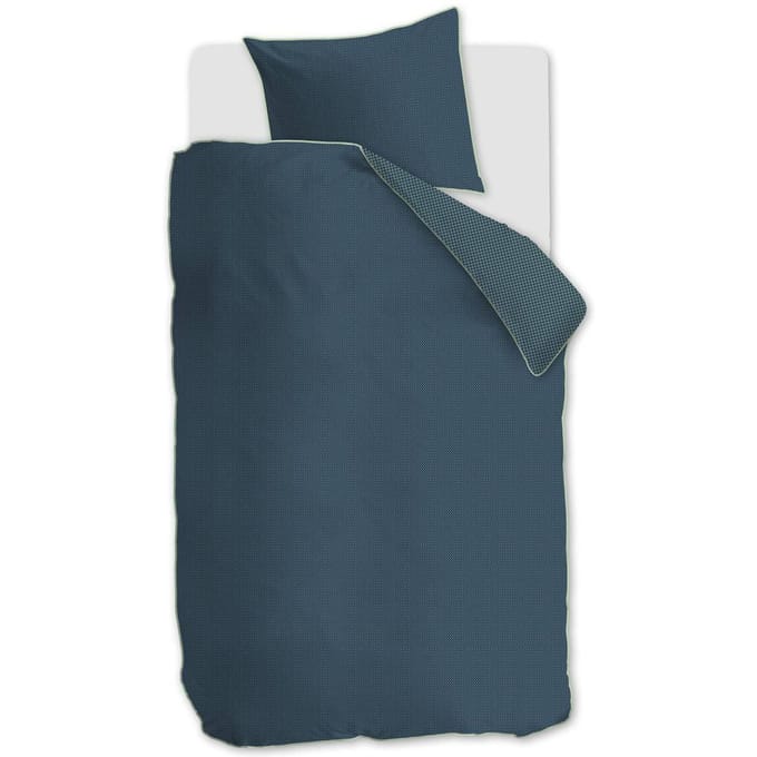 Kardol Richmond dekbedovertrek - Eenpersoons - 140x200/220 - Blauw Groen
