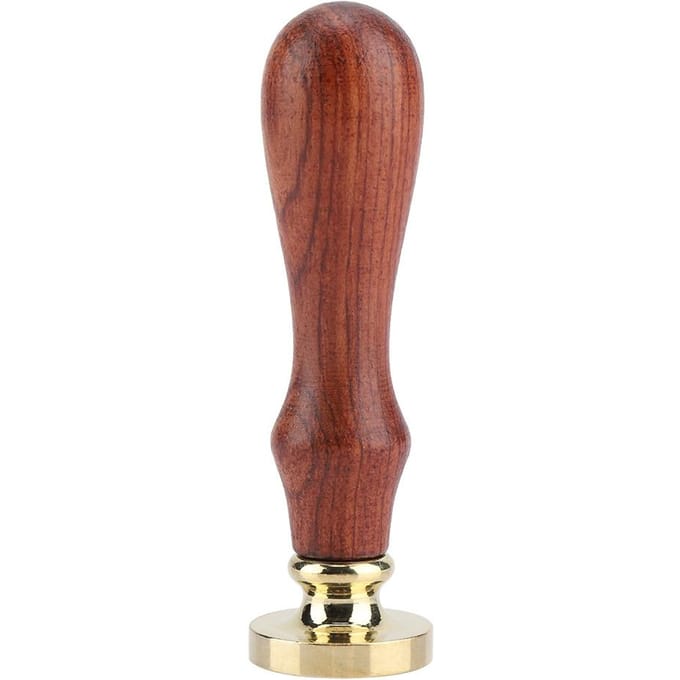 1 bâton de cire à cacheter rétro en bois, tampon classique pour cartes d'invitation de mariage(091) brown