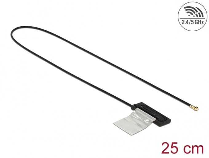 Dual Band Wlan WiFi 6 Antenne I-Pex Inc., MHF® 4L Plug 1 DBI 25 cm CCD Intern
