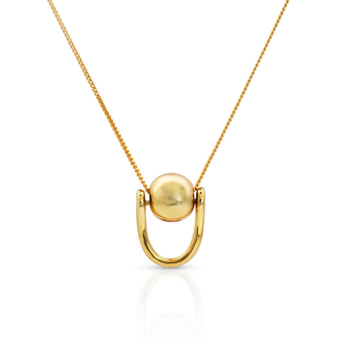 Schitterende 18K Gold Plated Zilveren Halsketting