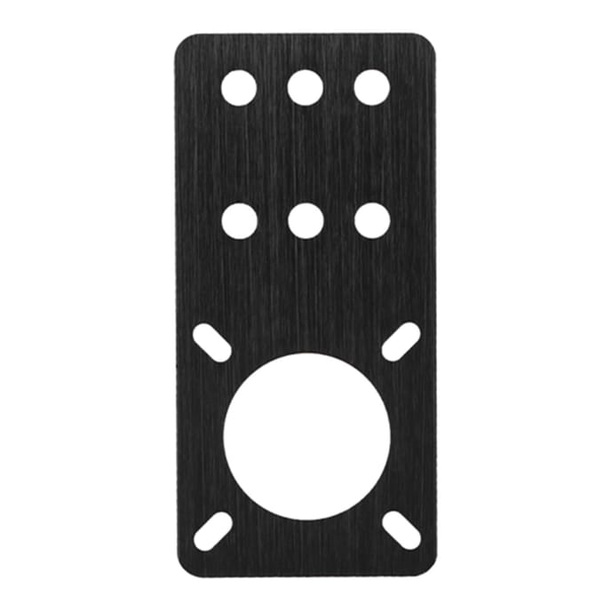 NEMA 17 Geanodiseerde Aluminium Stappenmotor Montageplaat 3D Printer Accessoires(Zwart) black