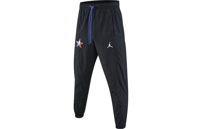Pantalon décontracté Jordan pour homme Noir Pantalon à revers modéré M black