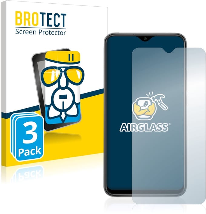 Screenprotector 3 Stuks voor Xiaomi Redmi 9 Beschermglas transparant