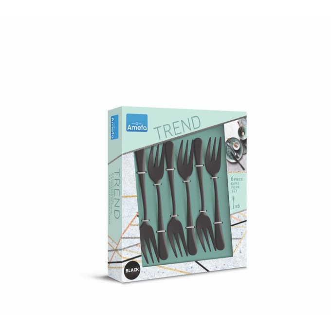 Amefa Austin Vintage  Taartvorkjes - 6 stuks - Zwart