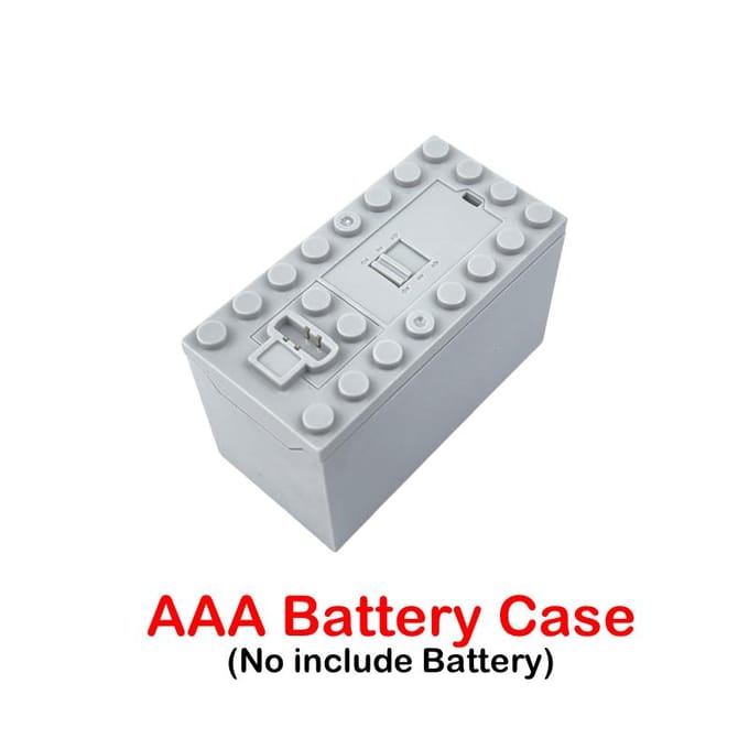 AAA Batterijhouder met Meerdere Voedingsfuncties voor PF Modelsets Doe-het-zelf Bouwstenen Technische Onderdelen white