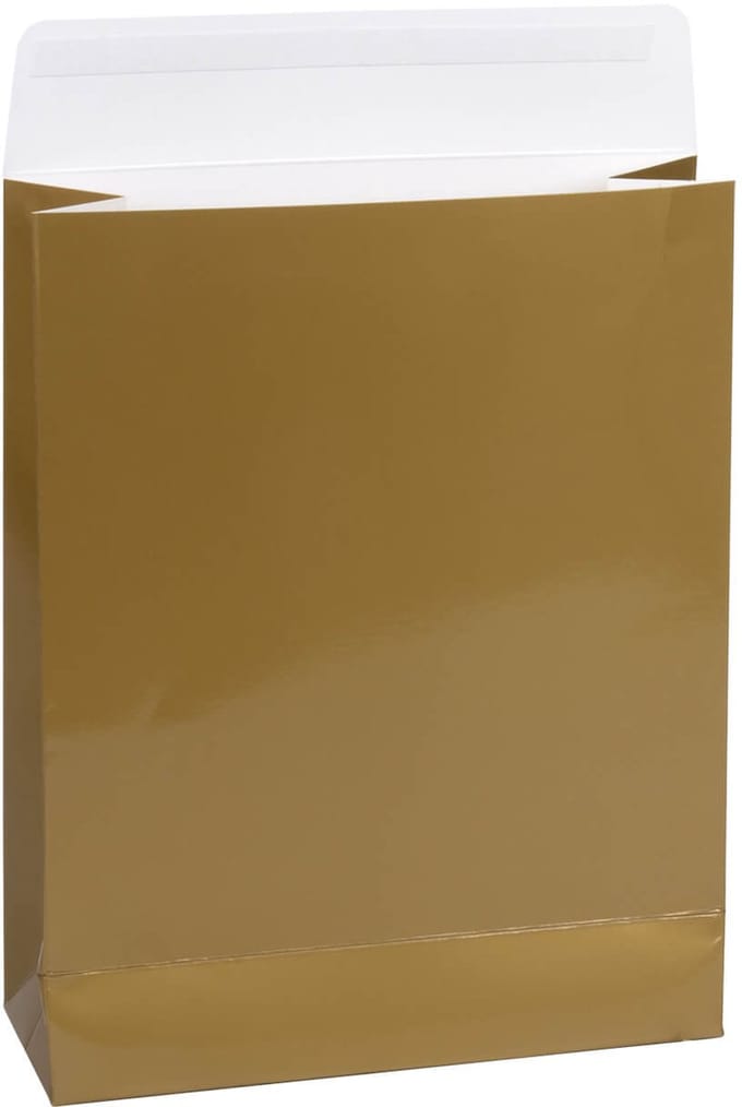 25x Cadeauzakken Goud Glossy Medium - 19x7x24cm