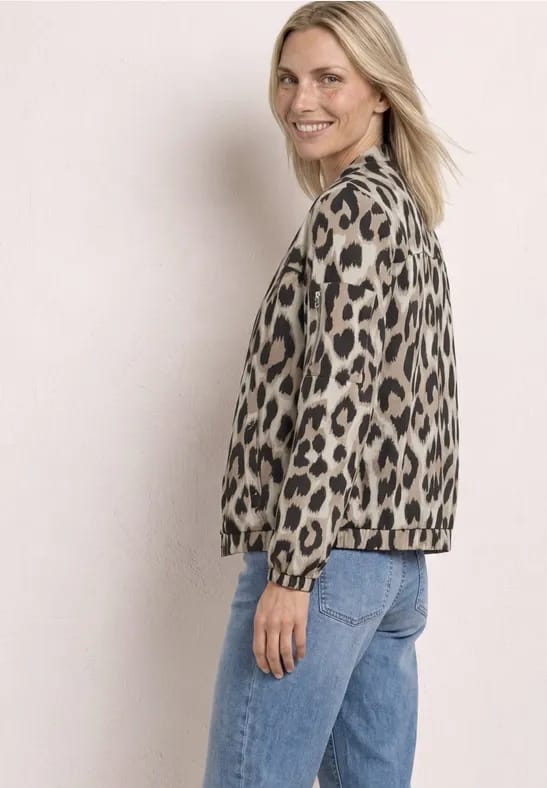 Blouson met rits en print