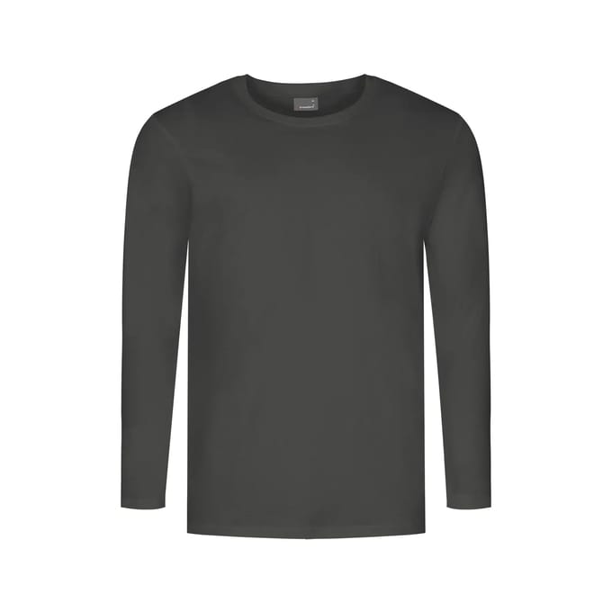 Promodoro Men´s Premium-T Long Sleeve E4099 - Charcoal (Solid) - 4XL