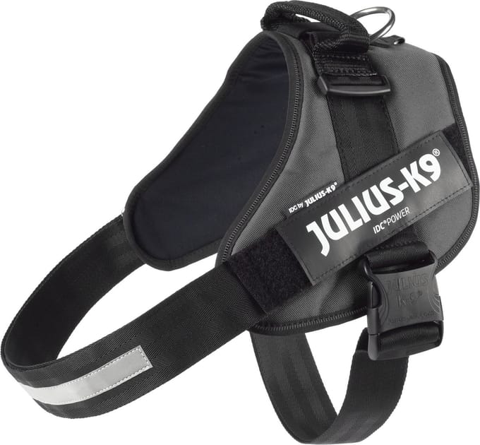 Julius K9 IDC Powertuig/Harnas - Maat 4/96-138cm - XXXL - Antraciet