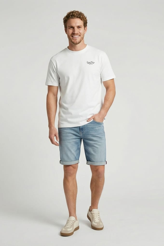 Cars Jeans Keyno Ts White Größe: M | Basic T-Shirts Outlet | Herren | Weiß