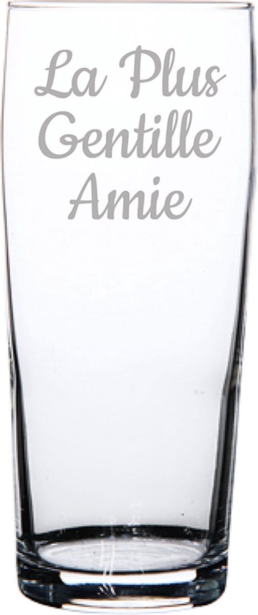 Bierfluitje gegraveerd - 19cl - La Plus Gentille Amie
