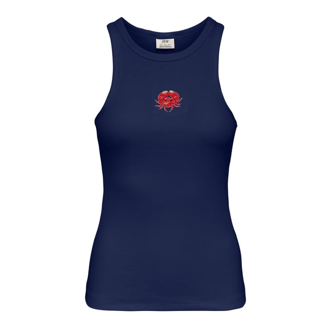 JDY Tuille Life Pearl Emb Tanktop Dames - Maat M