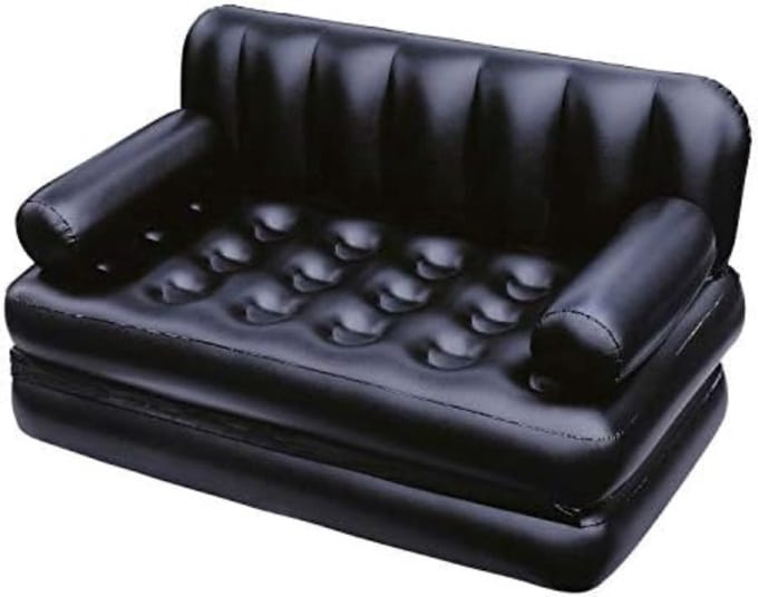 Opblaasbare Bank - Opblaasbare Sofa - Opblaasbare Zetel - Opblaasbaar Bankstel - 188 x 152 x 63.5 cm