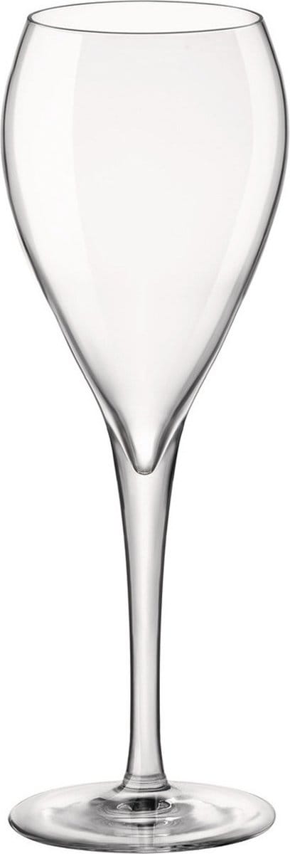 Bormioli Champagneglazen - 6x stuks - transparant - glas - 150 ml - luxe flutes op voet