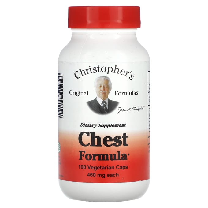 Christopher'S Originele Formules, Borst Formule, 460Mg, 100 Plantaardige Capsules