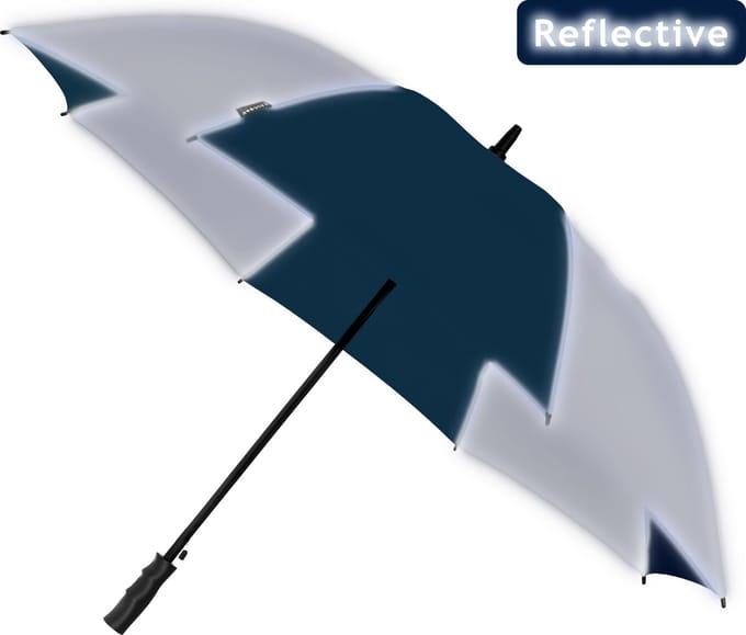 Falcone Reflective Umbrella - Automatic - Windproof - 120 cm - Marine Blue