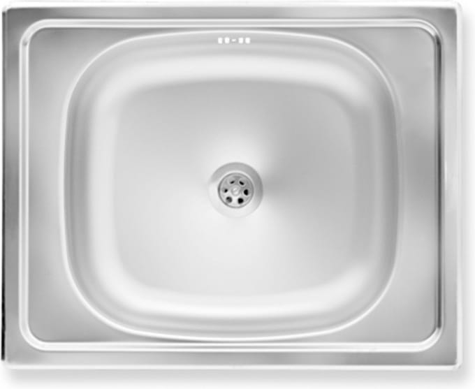 Novaservis Spoelbakken - Spoelbak 40x50 cm, met overloop, rvs DR40/50A