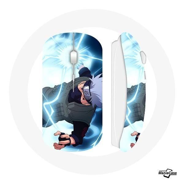 Souris Sans Fil - Naruto - Kakashi Hatake - Compatible Mac et PC - Clé USB Wi-Fi - Blanc
