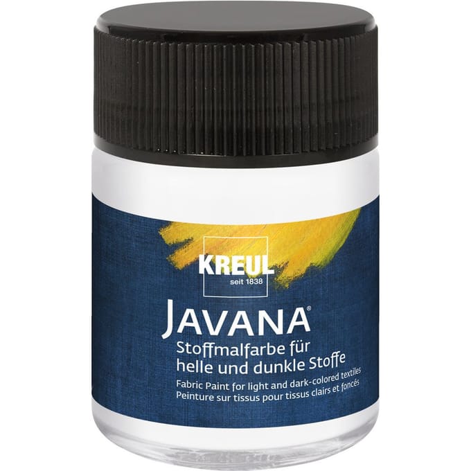 KREUL Javana Stoffenverf, 50 ml - Wit