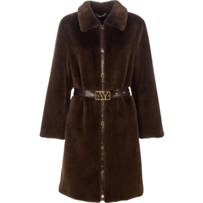 Mantel Ayfee GIACCA LUNGA FAKE FUR CAM25226