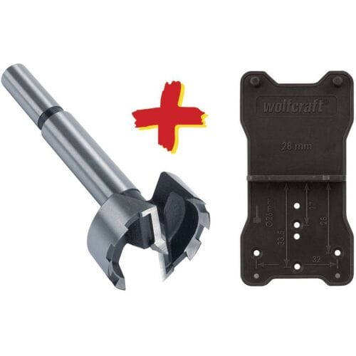 wolfcraft - Scharnierboor 35mm - Forstnerboor - Forstnerborenset - Cilinderboor - 8728000