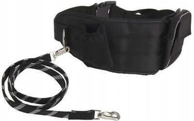 RelaxPets - Hardloop Heupband - Hardlopen - Hondenriem - Zwart