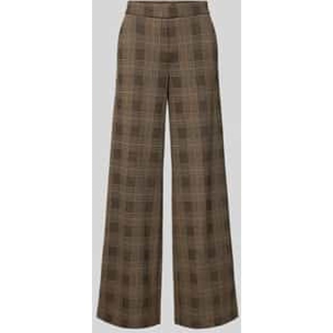 Wide leg wijdte broek van viscosemix model 'NALEY'