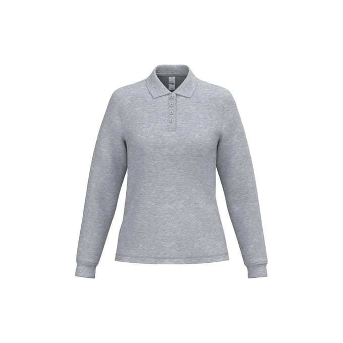 Damespolo met lange mouwen iDeal Basic Brand