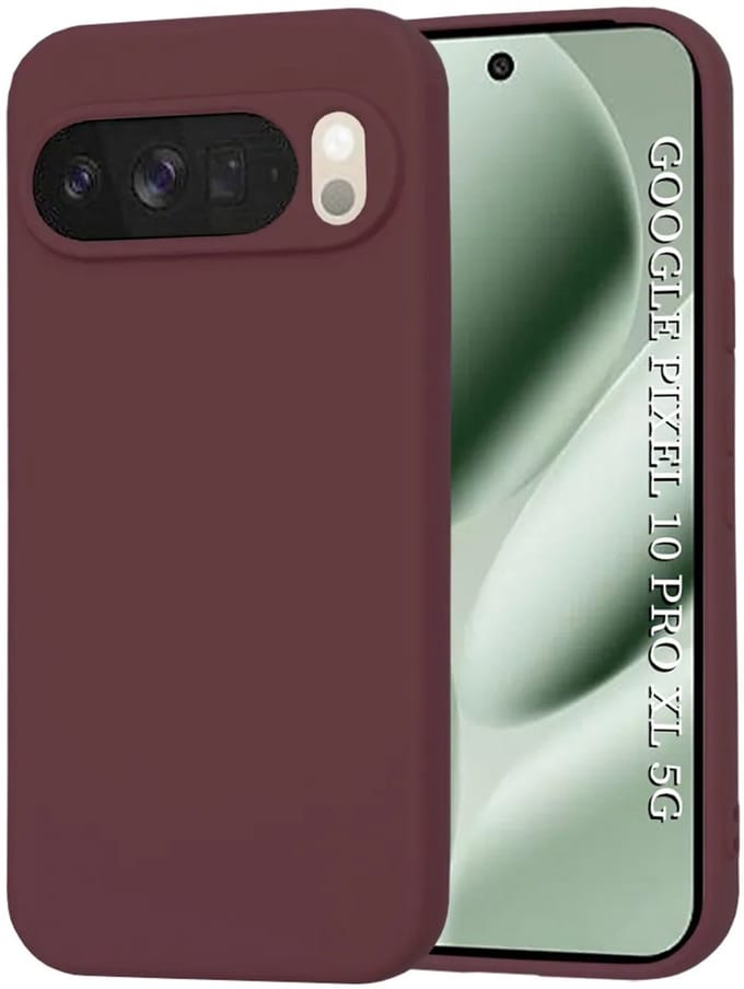 Hoesje geschikt voor Google Pixel 10 Pro XL - Techsuit Soft Flex Silicone Back Cover - Plum Red