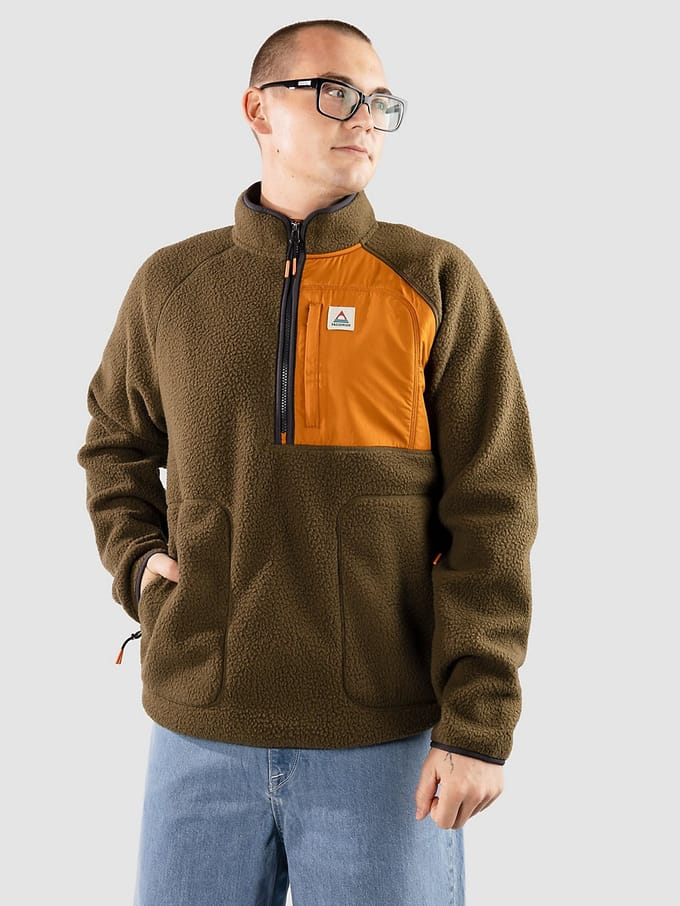 Passenger Offgrid 2.0 Zip 1/2 Recycled Half-Zip Fleece Trui groen
