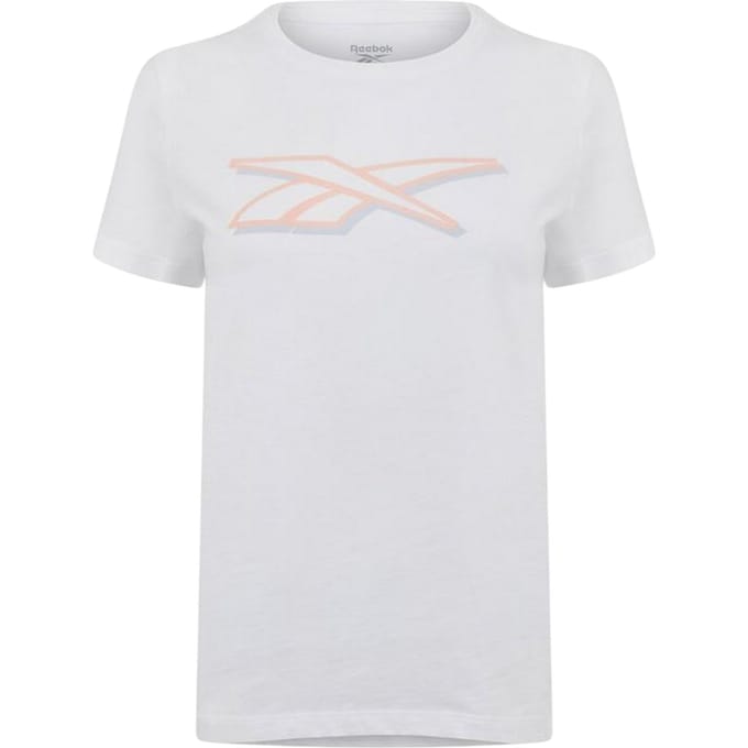 Reebok Dames Logo Regular T-Shirt (Wit)