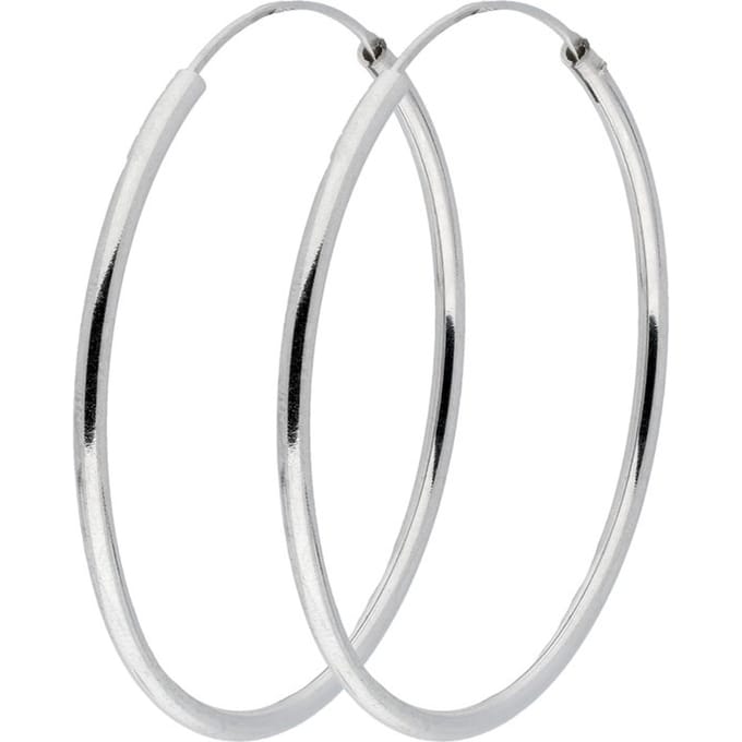 Silver Lining draadoorringen - zilver - ronde buis 1.9 mm - 40 mm