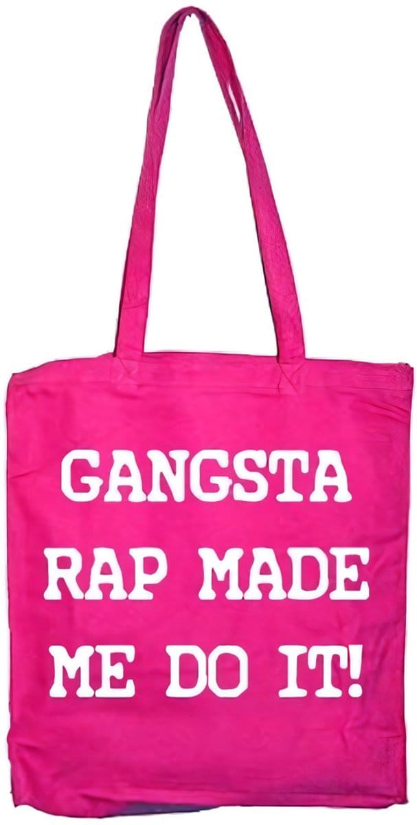 Hybris Gangsta Rap Made Me Do It Tote Bag SH-4-13062-H17-5