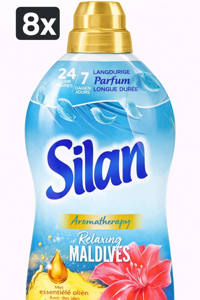 (8x) Silan - Wasverzachter - Relaxing Maldives - 48wb/1056ml