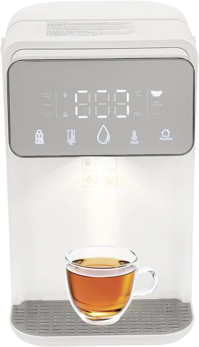 Elektrische Warmwaterdispenser 2000W - Instant Heet Water van 25-100°C met Digitaal Display