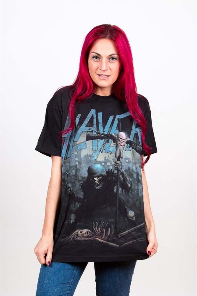 Slayer Soldier Cross Mens T Shirt: Medium