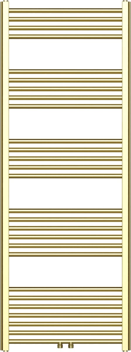 BELRAD Badkamer radiator 1600x600mm - Geborsteld Goud - Middenaansluiting - 557W