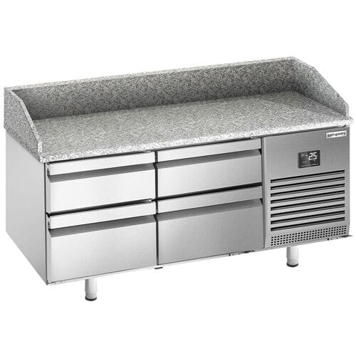 GGM Gastro Pizzakühltisch Premium PLUS - 1490x700mm - mit 4 Schubladen