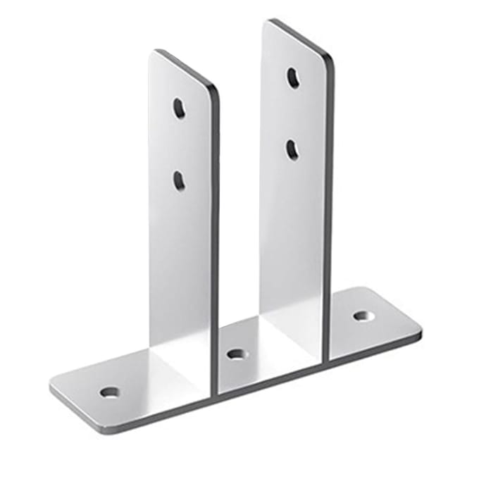 Urinoir Scherm Beugels Gepolijst Chroom Verbeterde Privacy Stevige Ondersteuning Urinoir Scheidingswand Beugels voor 1 Inch Paneel 4 Stuks white