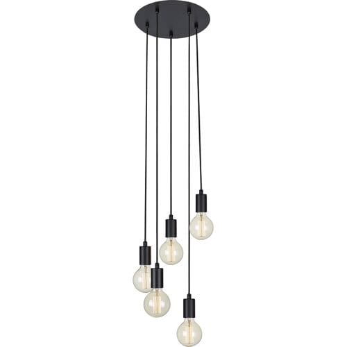 Marksjold Sky 5-lichts hanglamp zwart